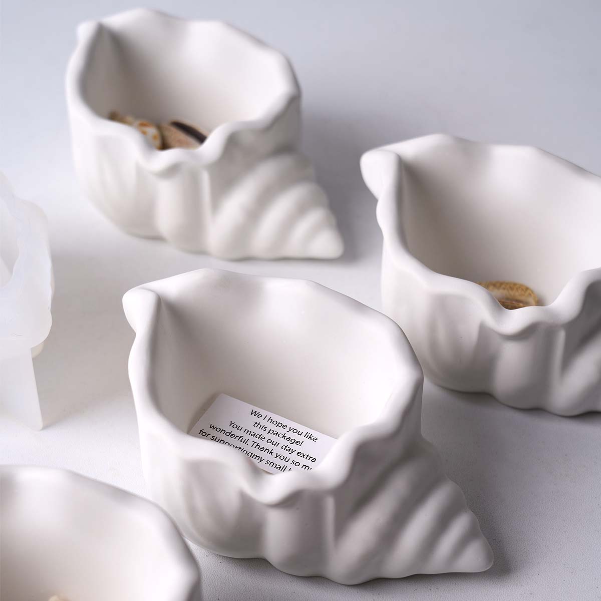 Potsticker Mold - Conch Candle Jar Silicone Mold DIY