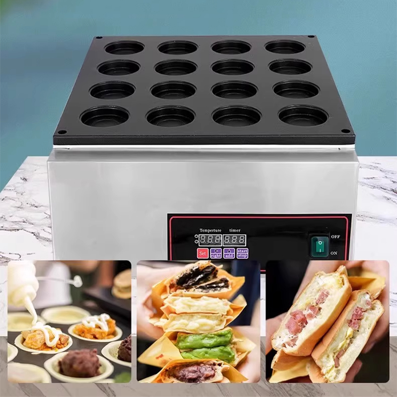 Wheel cake machine Commercial  - Egg Waffle Pan recension och pris