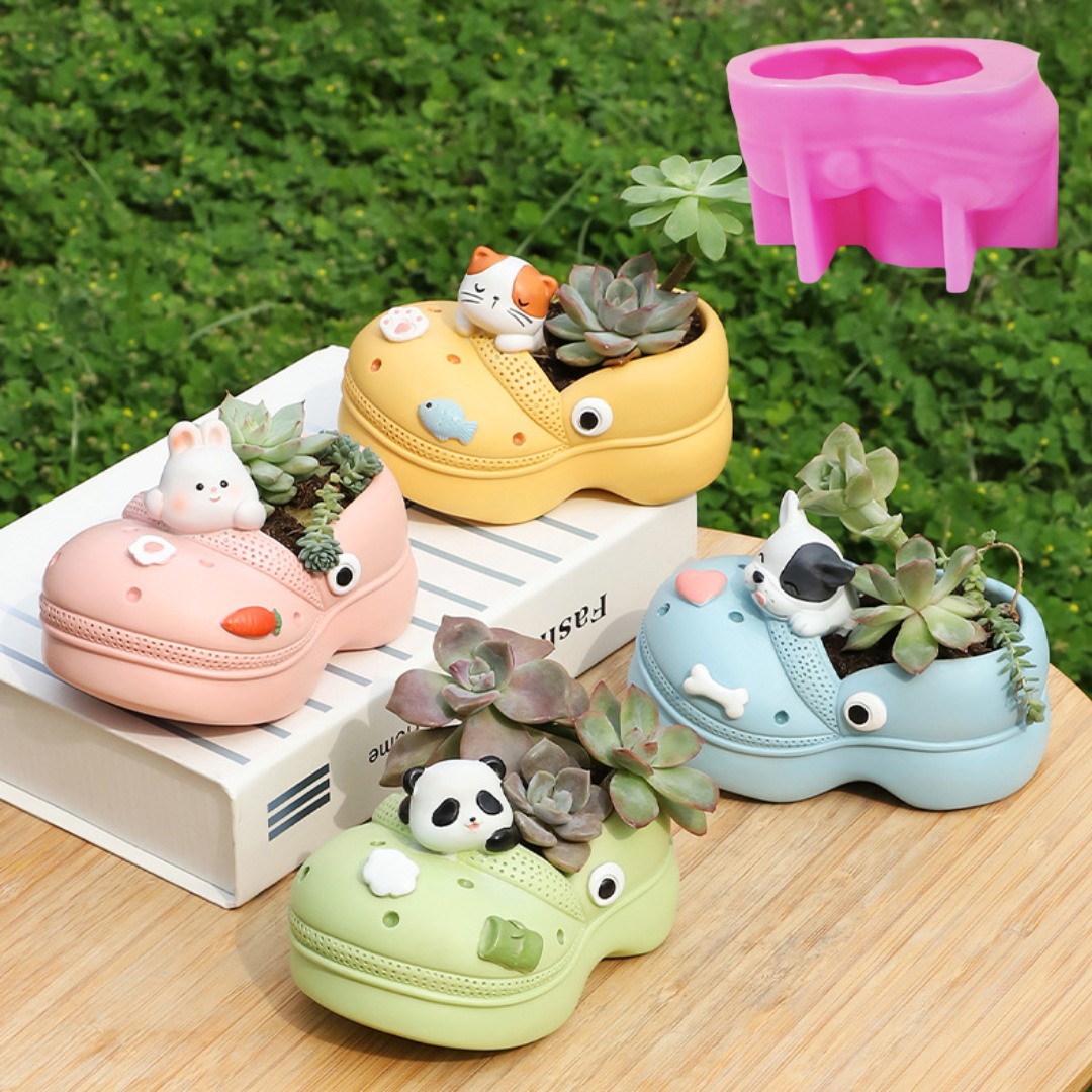 3D Animal Slippers Succulent P - Potsticker Mold recension och pris