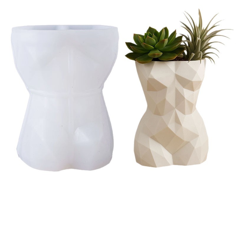 3D Geometric Female Body Flowe - Potsticker Mold recension och pris