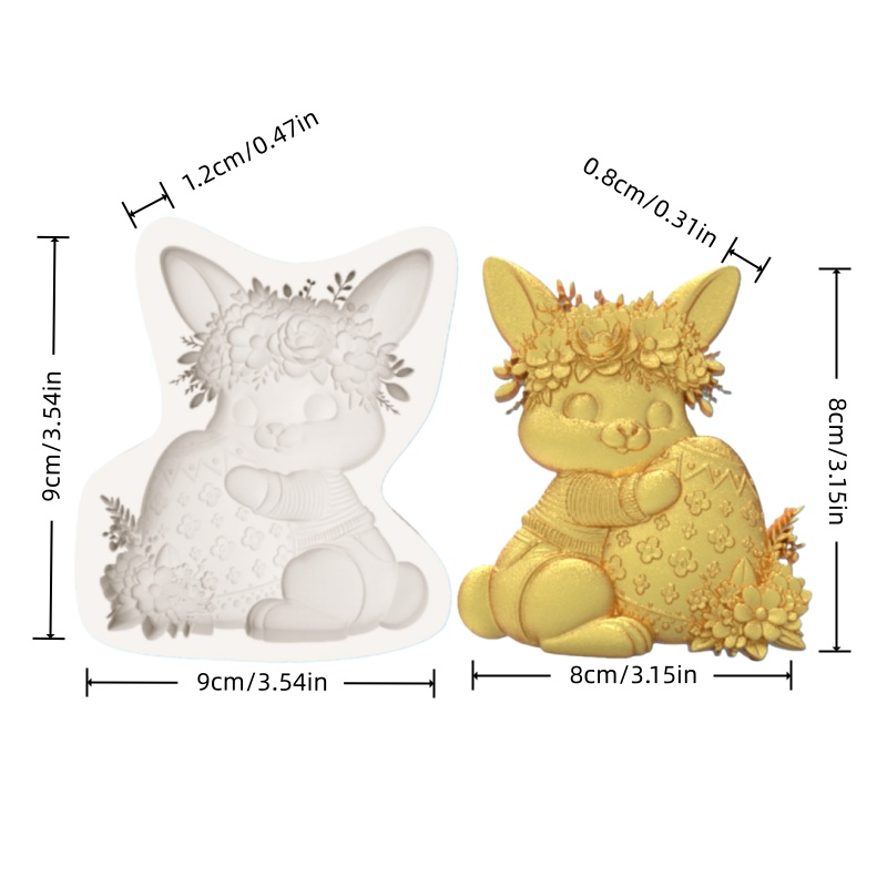 Easter Wreath Bunny Silicone B - Bunny Cake Mold recension och pris