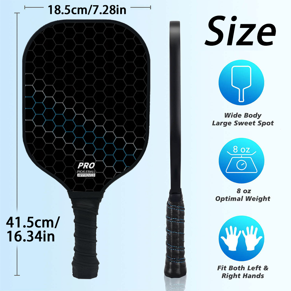 2 PCS Pickleball Paddle Set Ca - Crepe Pan Carbon recension och pris