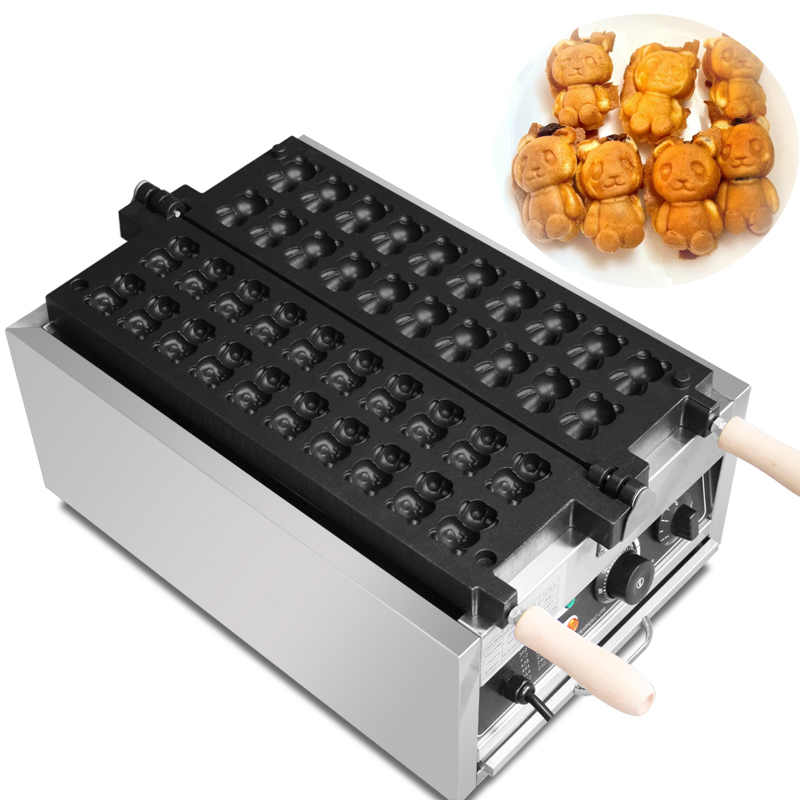 Commercial 20Pcs Bear Shape Ta - Egg Waffle Pan recension och pris