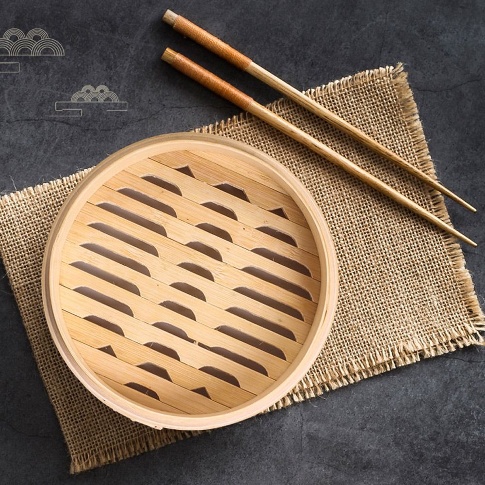 Bamboo Steamer Basket with Lid - Bao Steamer Bamboo recension och pris