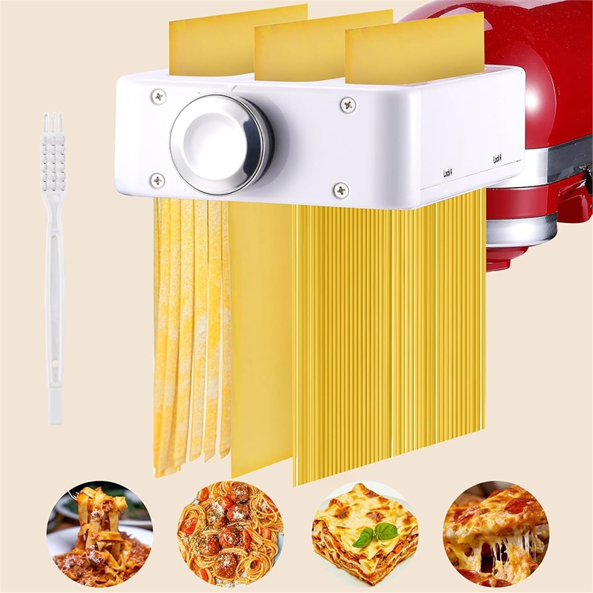 ABSF 3-in-1 Pasta Maker Attach - Kitchenaid Mixer Hand Mixer recension och pris