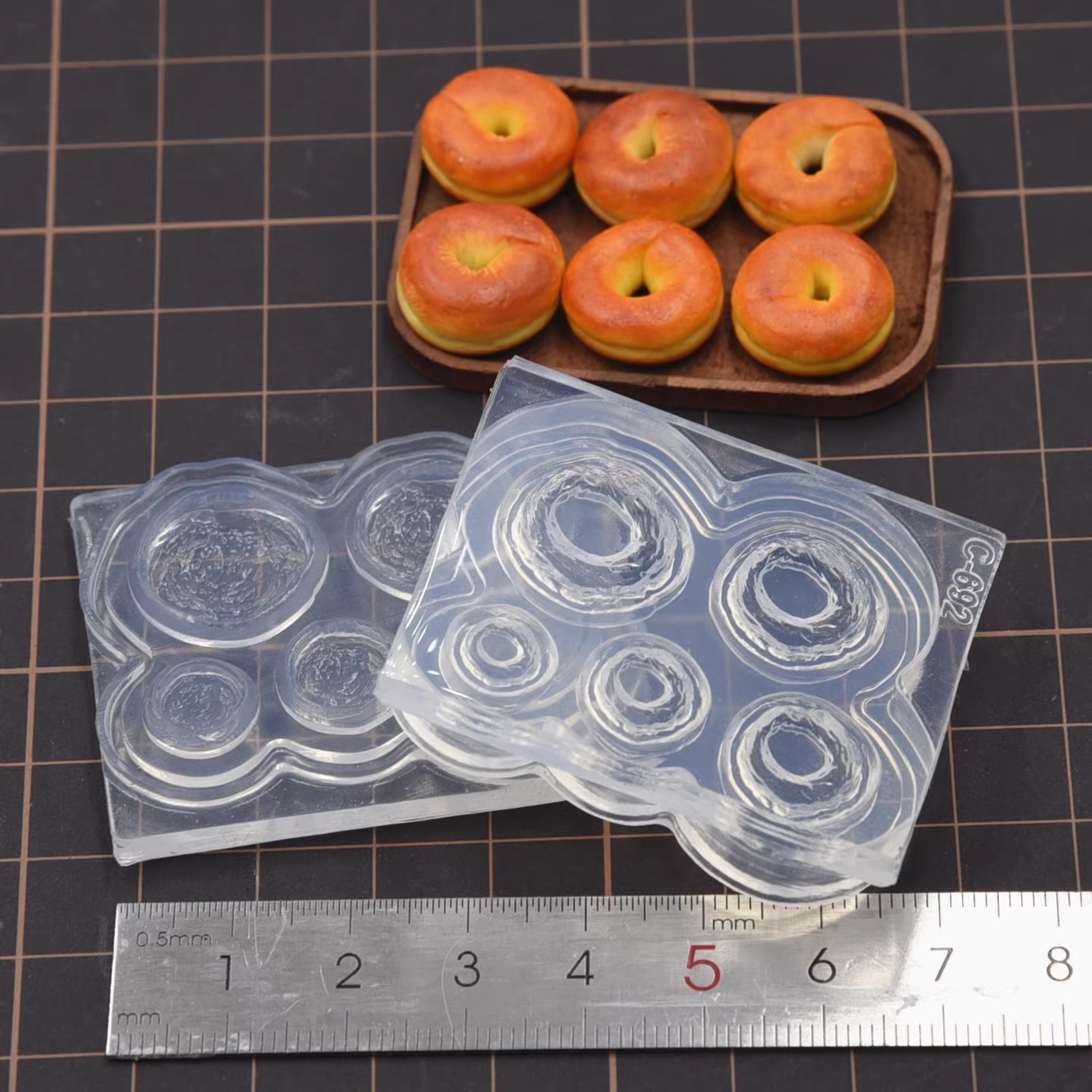 Polymer Clay Mini 3D Bagel Bre - Donut Mold Silicone recension och pris